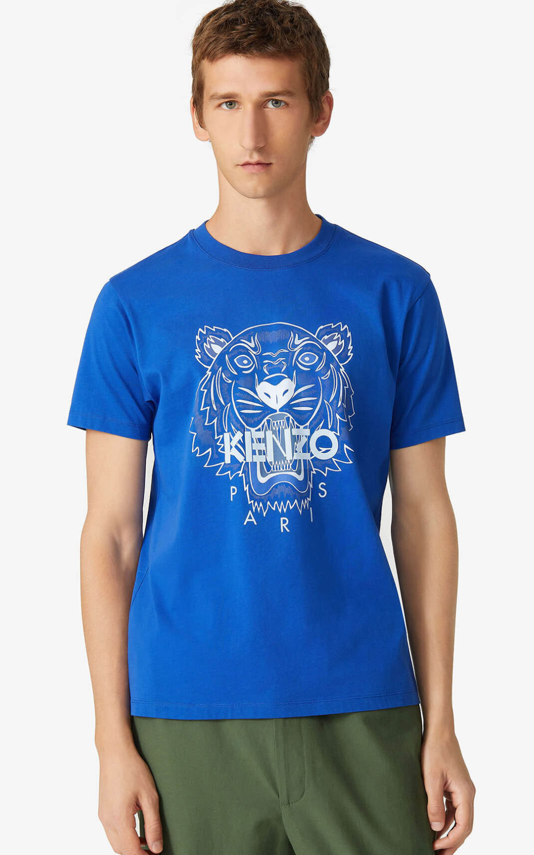 Kenzo Tiger T-shirts Herre - Kongeblå Blå DK-404217